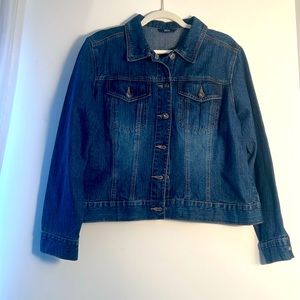 MARKS & SPENCER Indigo Dark-Wash Denim Jacket UK 20